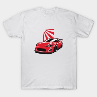 Red GT86 Widebody JDM T-Shirt